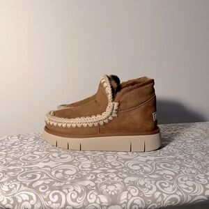 MOU Cognac Suede Eskimo Bounce Ankle Boots/Sneakers